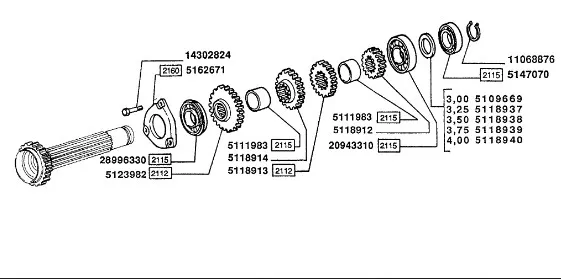 5118913 - шестерня ведущая